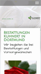 Mobile Screenshot of bestattungshaus-kuhnert.de